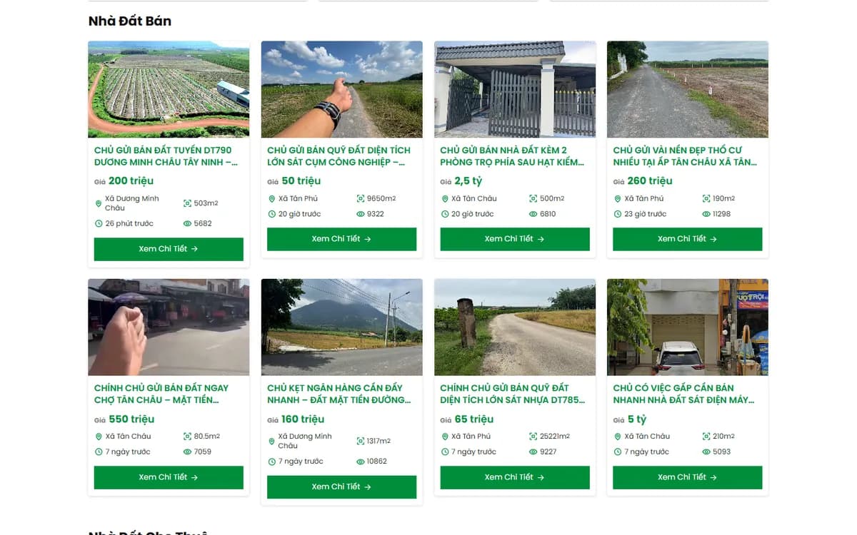 Tin nhà đất bán: ảnh, giá, diện tích, vị trí