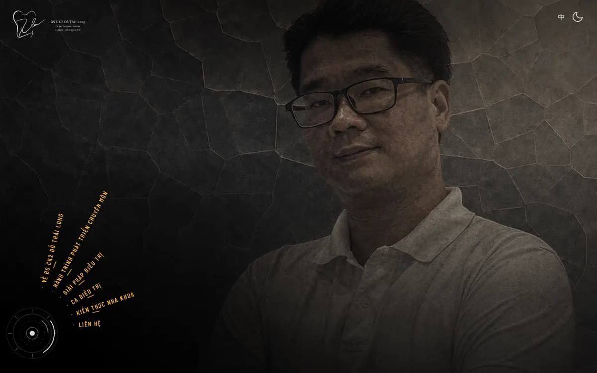 Thiết kế website Dr. Đỗ Thái Long – website thương hiệu cá nhân bác sĩ nha khoa