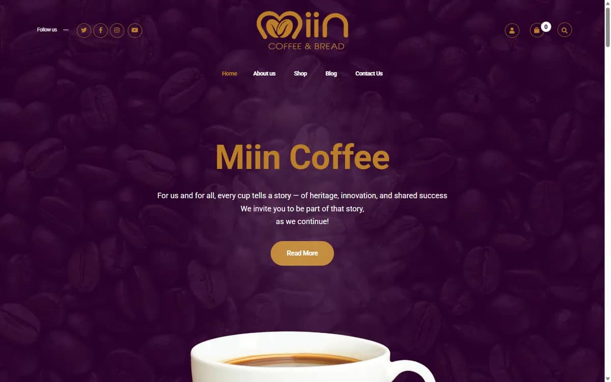 Thiết kế website Miin Coffee – thương hiệu cà phê Buôn Ma Thuột vươn ra thị trường Mỹ