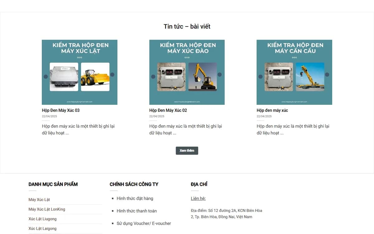 Tin tức – bài viết và chân trang
