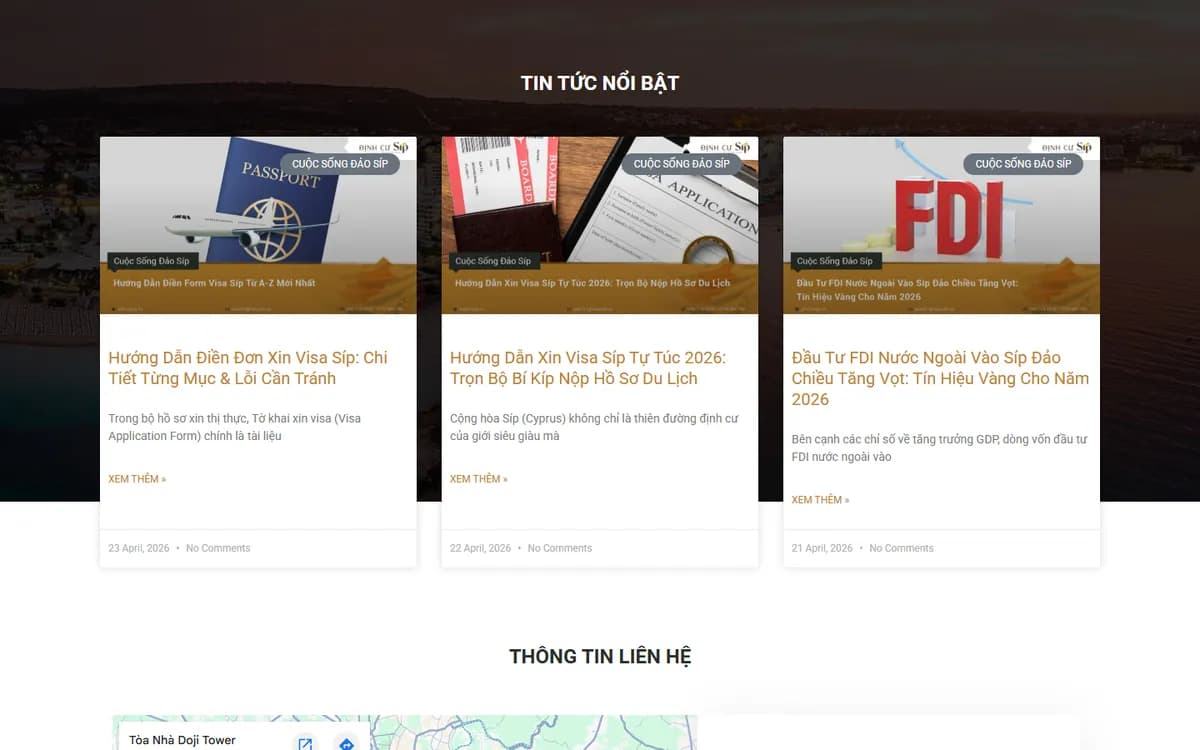 Tin tức nổi bật về visa và đầu tư Síp